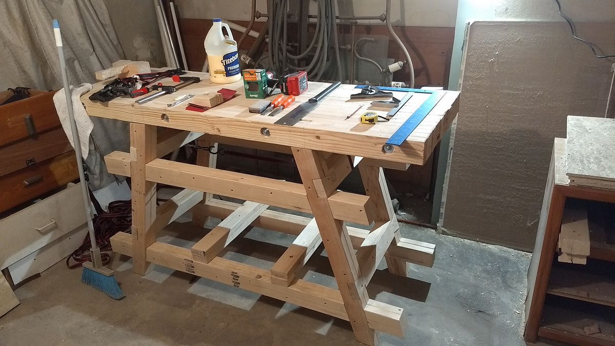 workbench with tools