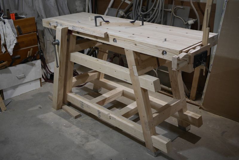 workbench with tools